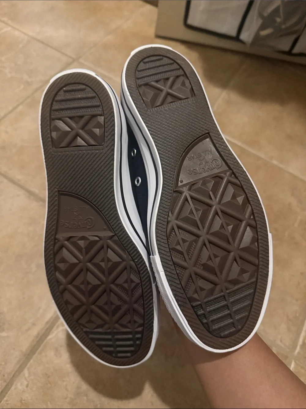Converse High Top Sneakers in Black and White - Picture 2 of 3